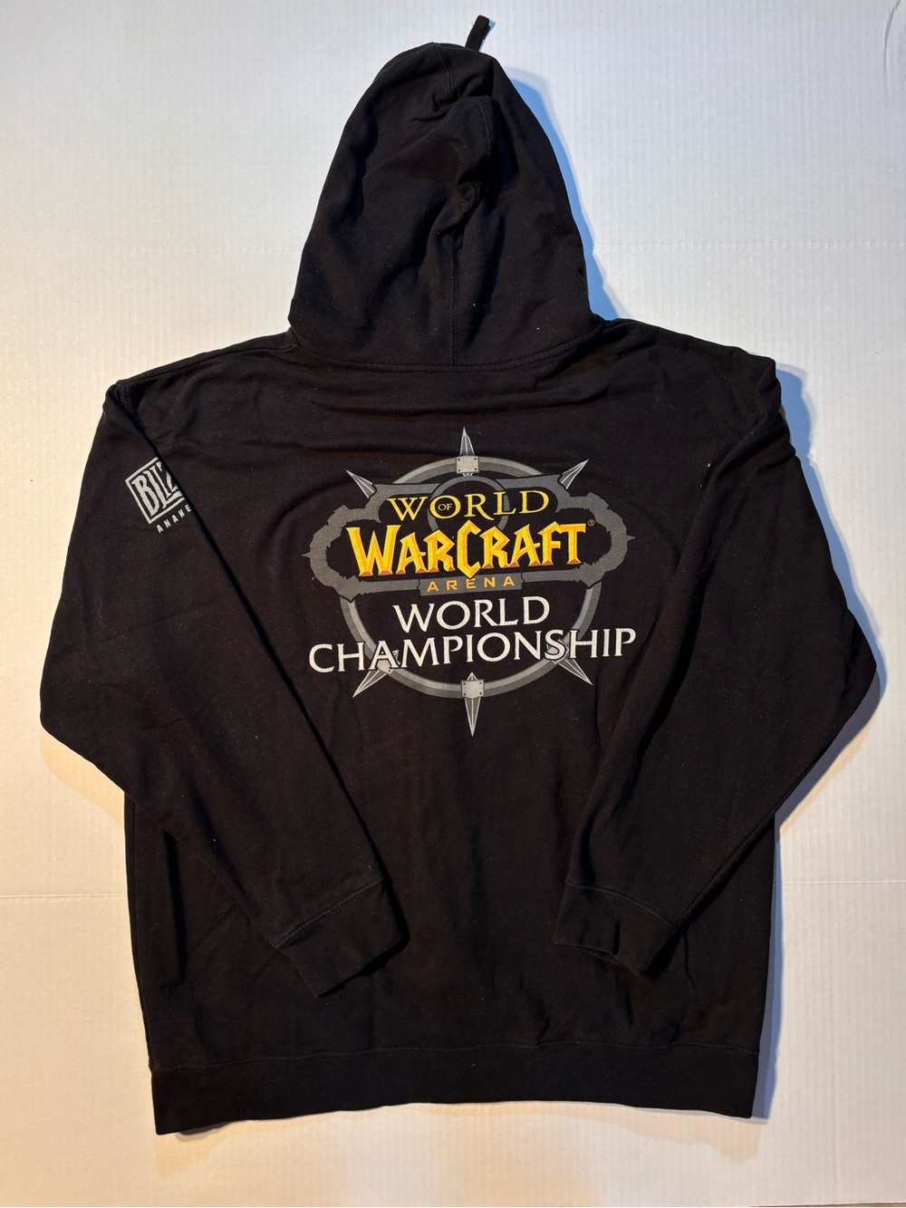 Blizzard Blizz Con World of Warcraft World Championship Full Zip Hoodie Sz 2XL